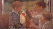 Mary Cassatt Mary readinf for her grandchildren oil painting reproduction